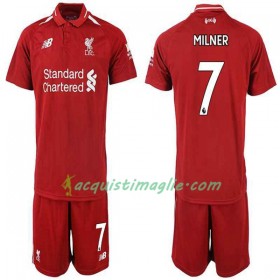 Divisa di Calcio Liverpool MILNER 7 Bambino Prima 2018/2019